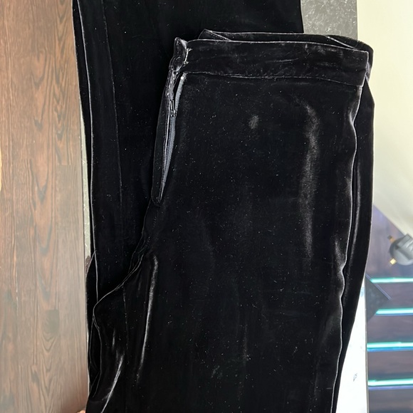 Magaschoni black velours pants. - Picture 1 of 3